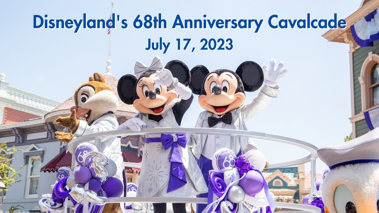 Disneyland's 68th Anniversary Cavalcade From 5 Locations - July 17, 2023 4K