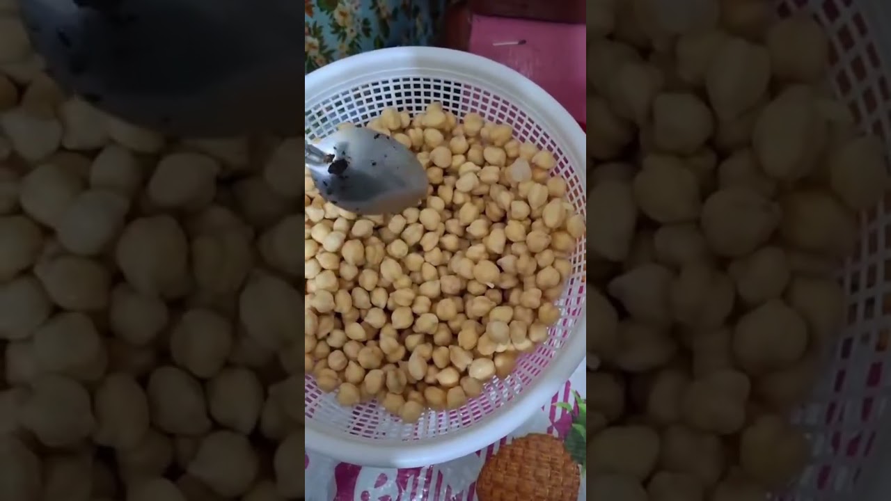 Una botana casera de garbanzos con chile 
