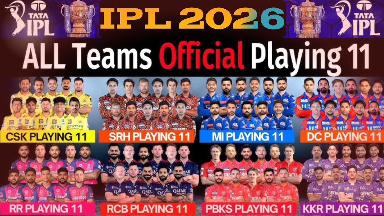 IPL 2026 All Teams Final Playing 11 |
