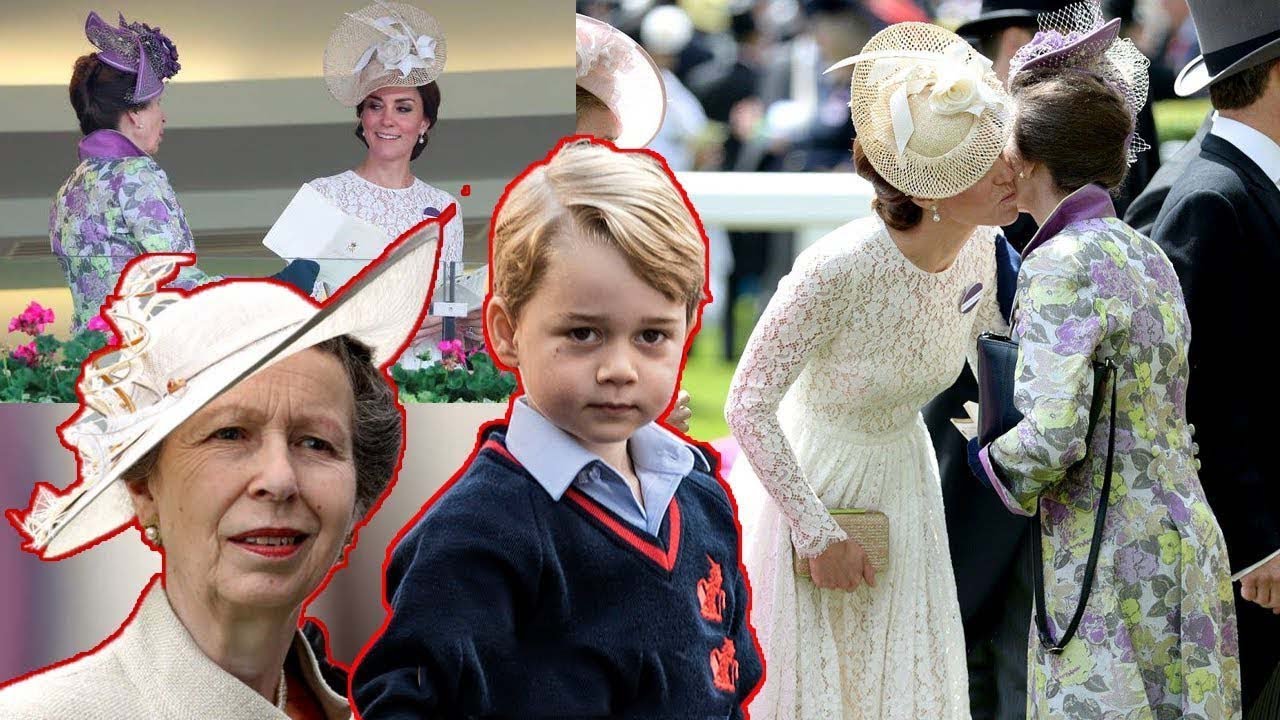 Kate Middleton snicker when Princess Anne express her support for George throne
