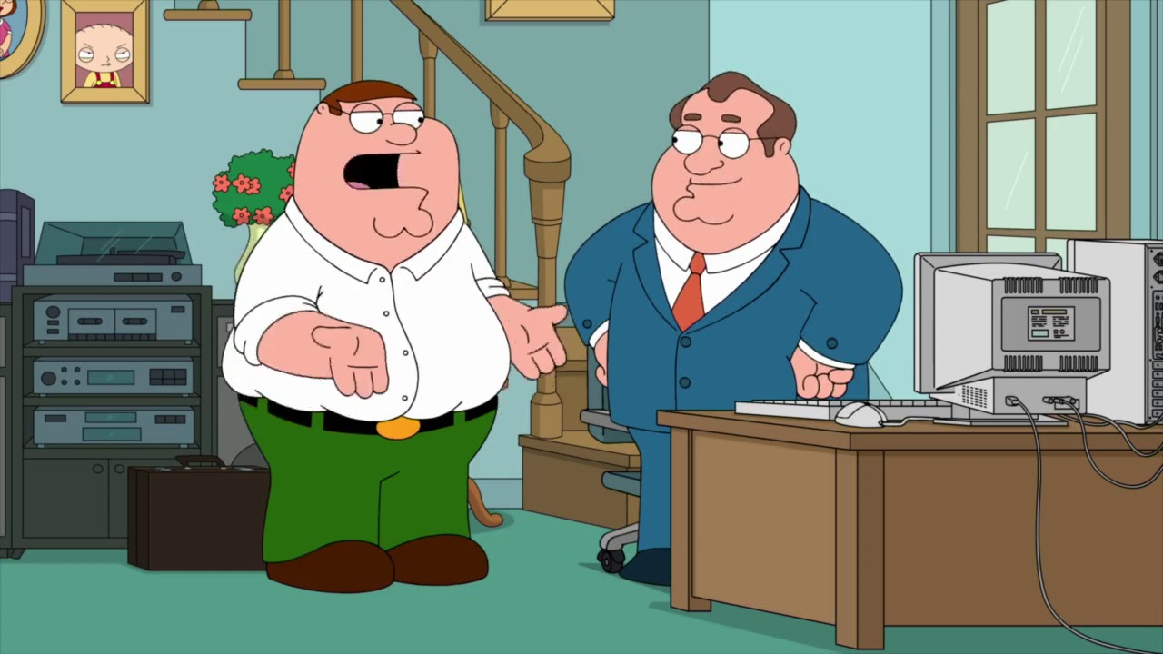 Family Guy - Peter tries to work, while 