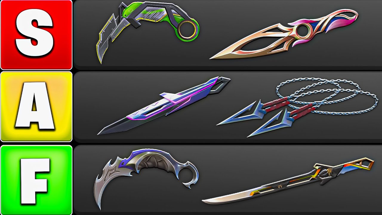 Ranking Every VALORANT KNIFE From Worst to Best