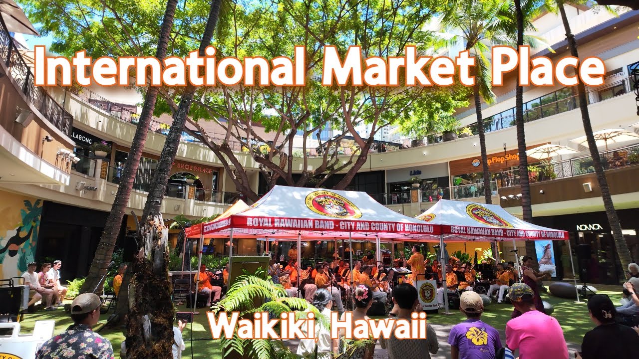 【4K】𝐖𝐀𝐋𝐊 🇺🇸 The International Market Place in Waikiki