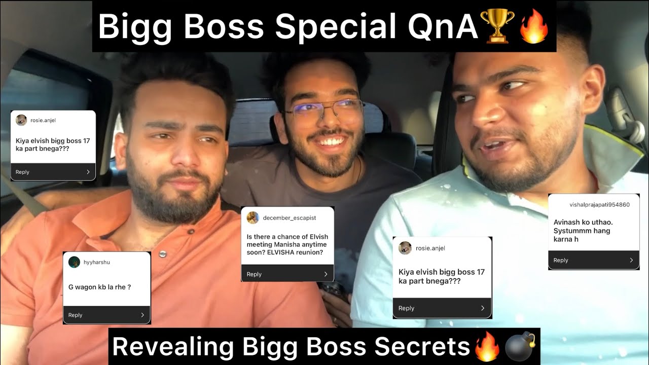 Bigg Boss Special QnA With @ElvishYadavVlogs 🏆|| Elvish Bhai Revealing Bigg Boss Secrets 🔥💣