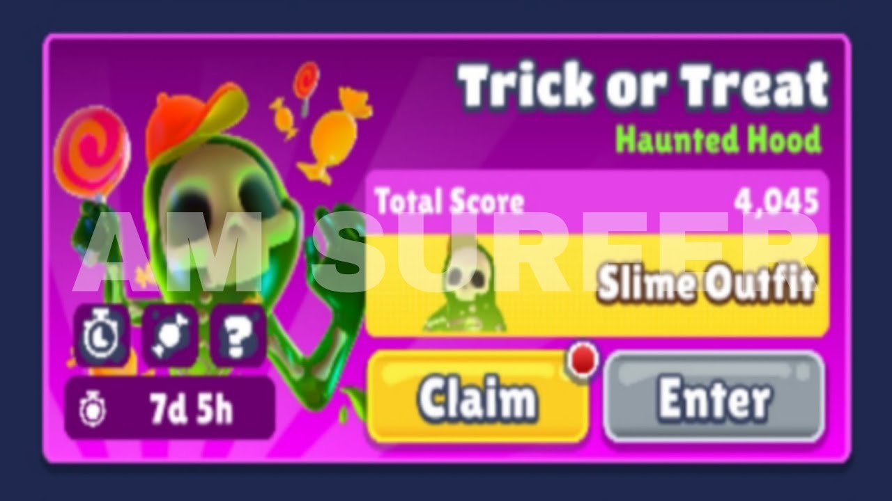 Subway Surfers : Complition of Upcoming Trick or Treat 🍬🍭 Challenge on Subway Surfers Haunted Hood