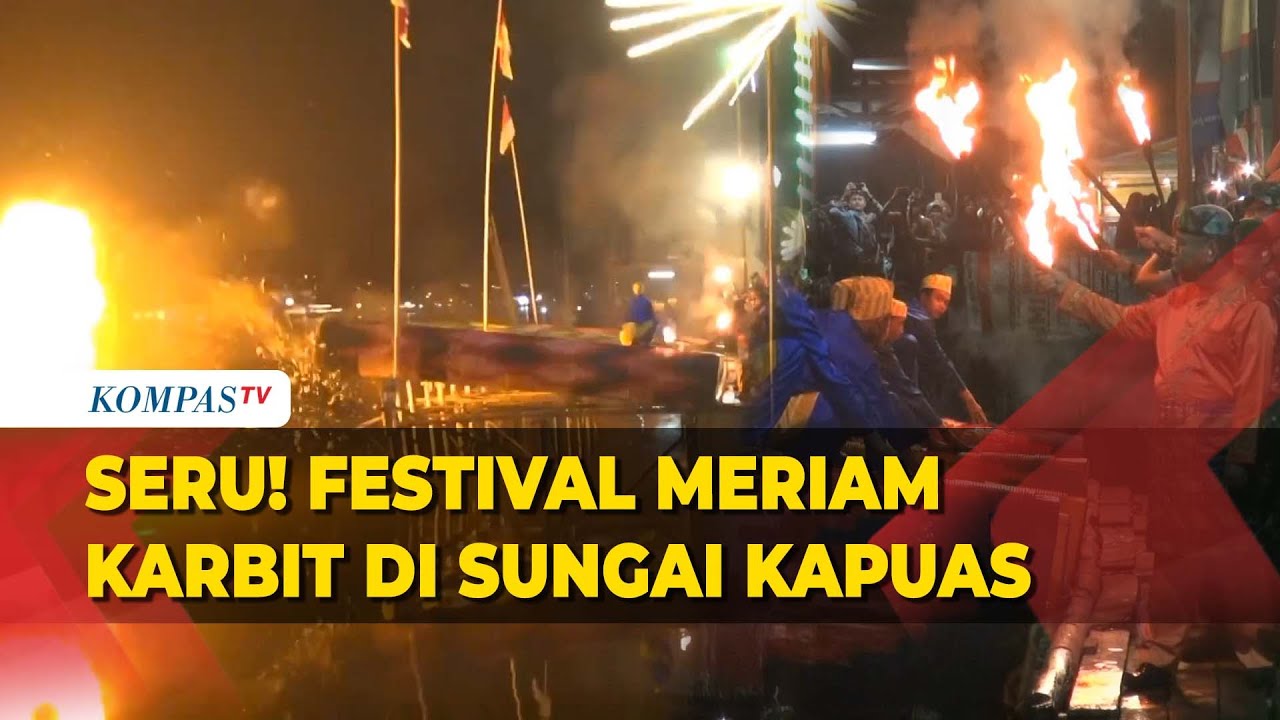 Jelang Lebaran Kota Pontianak Dihujani Suara Ratusan Meriam Karbit!