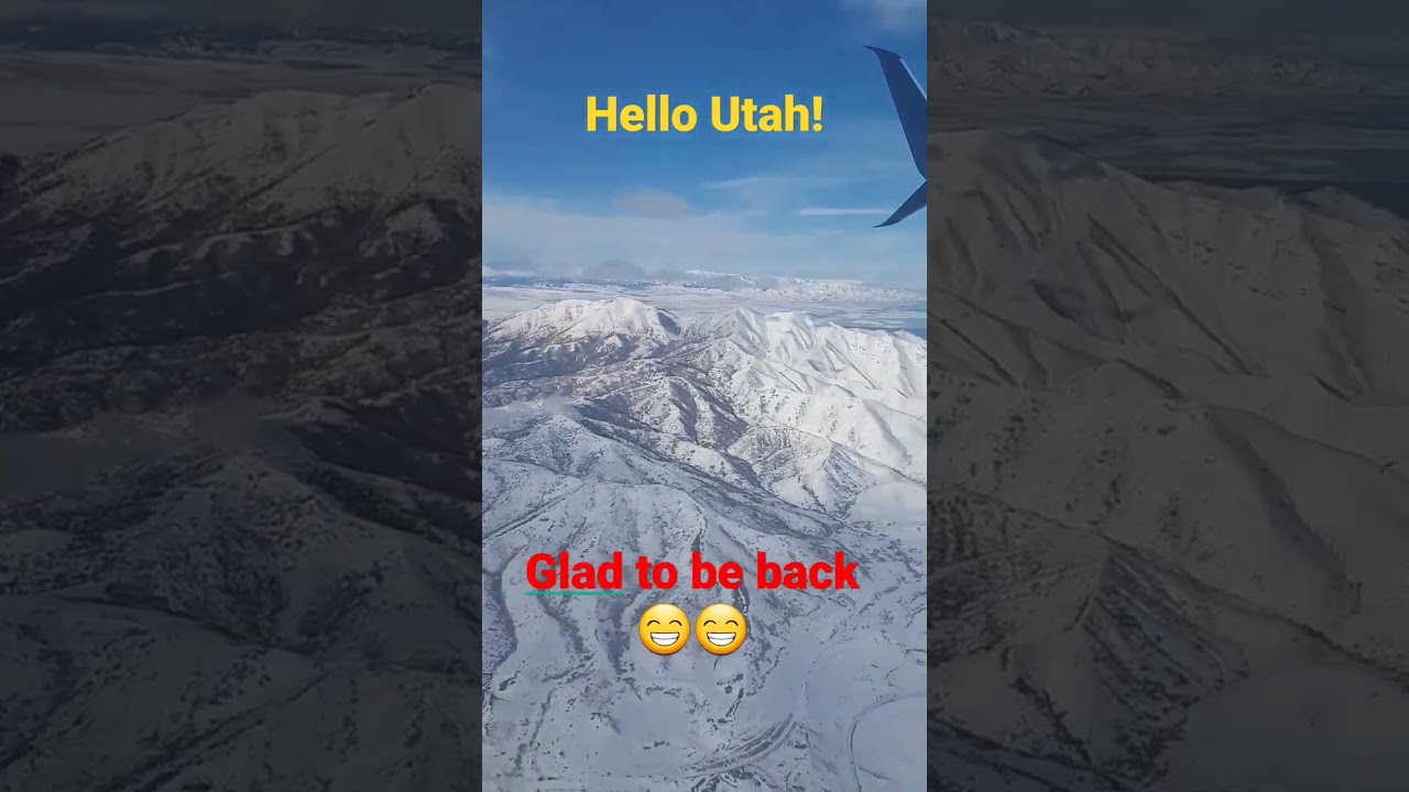 Flying into SLC!  #flight  #utah #mountains #snow