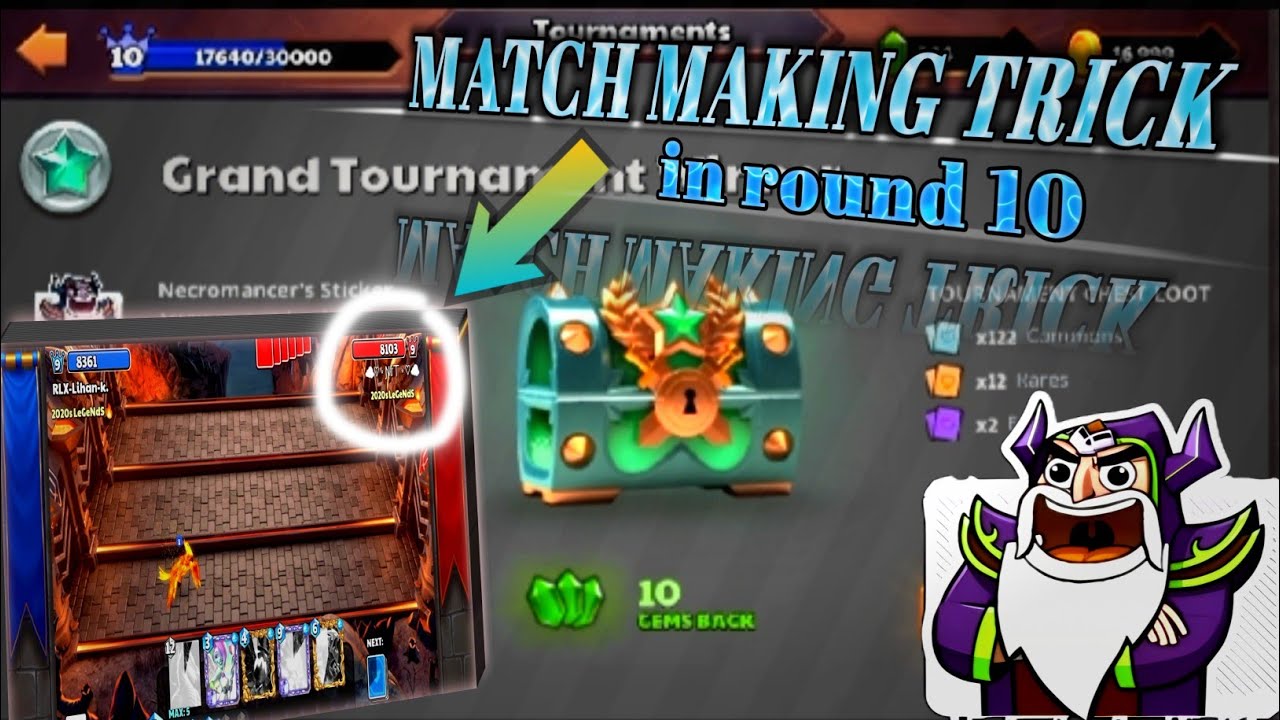 Necromancer tournament winning! By used Tricks!||Castle crush||#castlecrush#deck