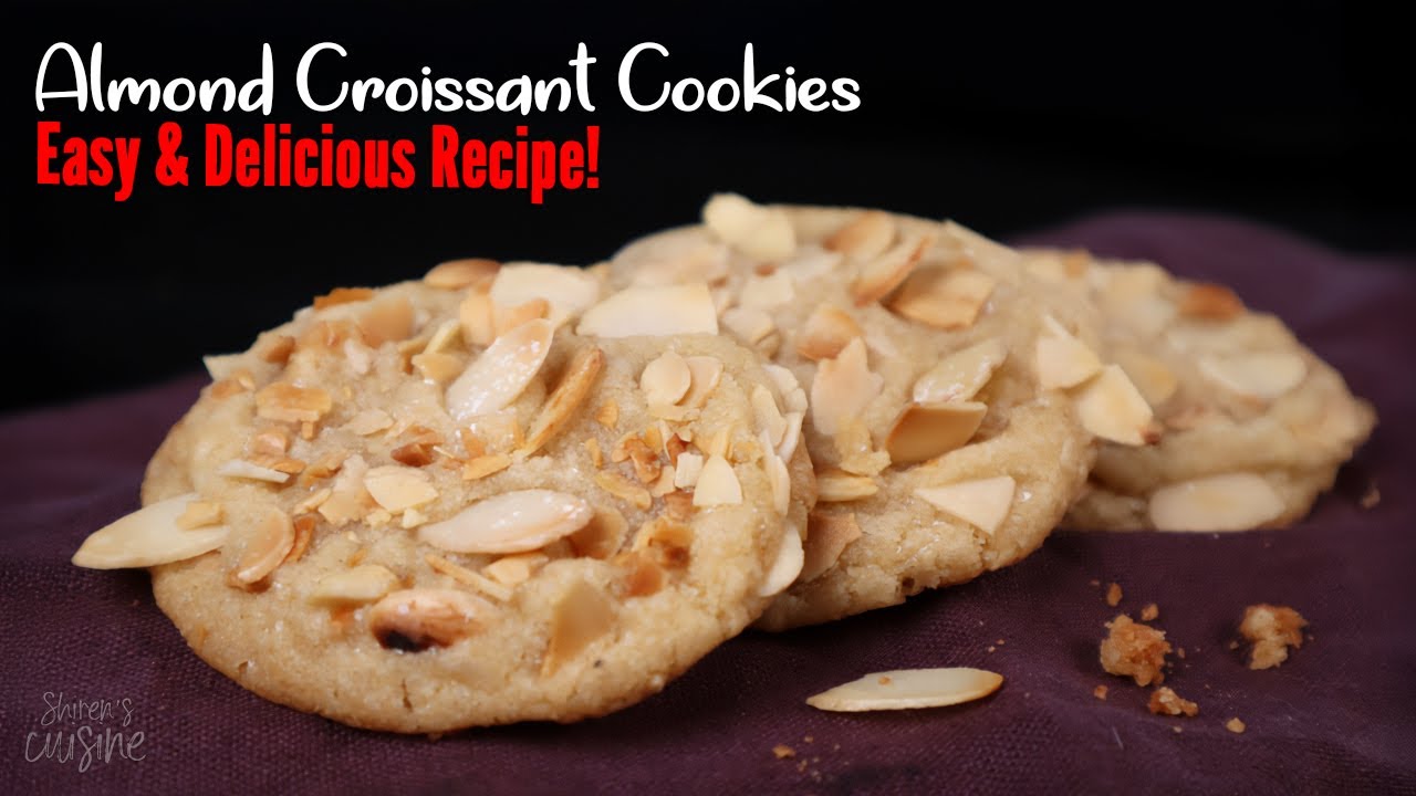 Delicious Almond Croissant Cookies Recipe / @ShirensCuisine