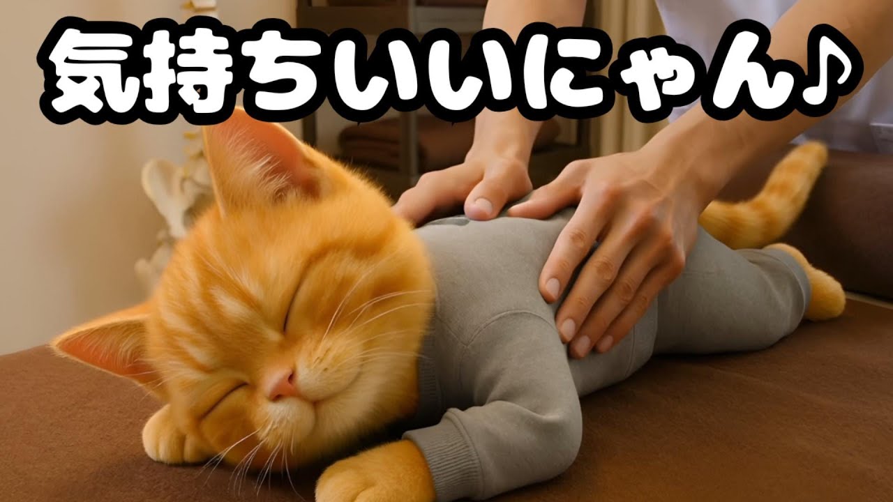 【整体師もマッサージ？】AI猫の整体師せいにゃんの休日の1日に密着。