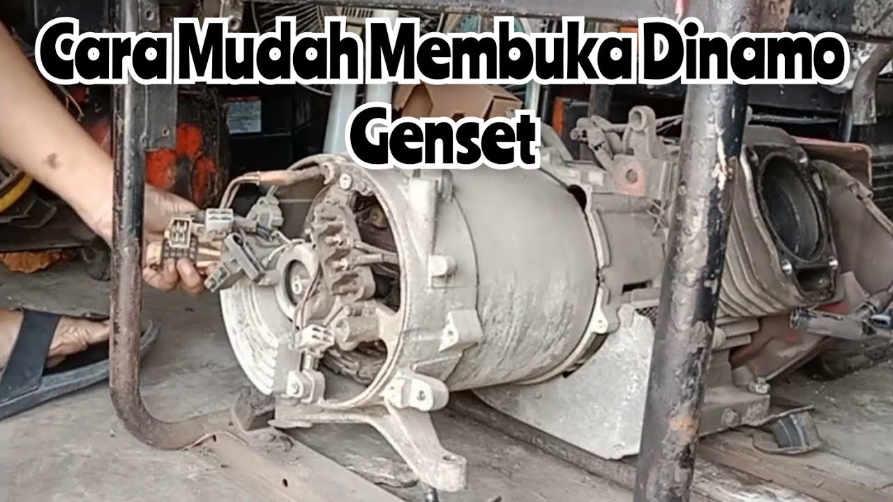 Cara Membuka Dinamo Genset||How to remove dynamo genset@Teknik_Tokusatsu