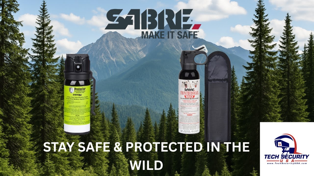 STAY PROTECTED OUTDOORS | SABRE FRONTIERSMAN MAX & SABRE RED PROTECTOR | TECH SECURITY USA