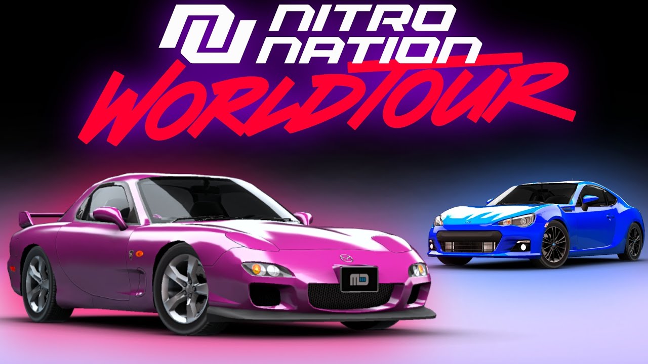 NITRO NATION 🌐 WORLD TOUR / BRZ & RX7 🏁 TUNING SETUP / D&C CAREER