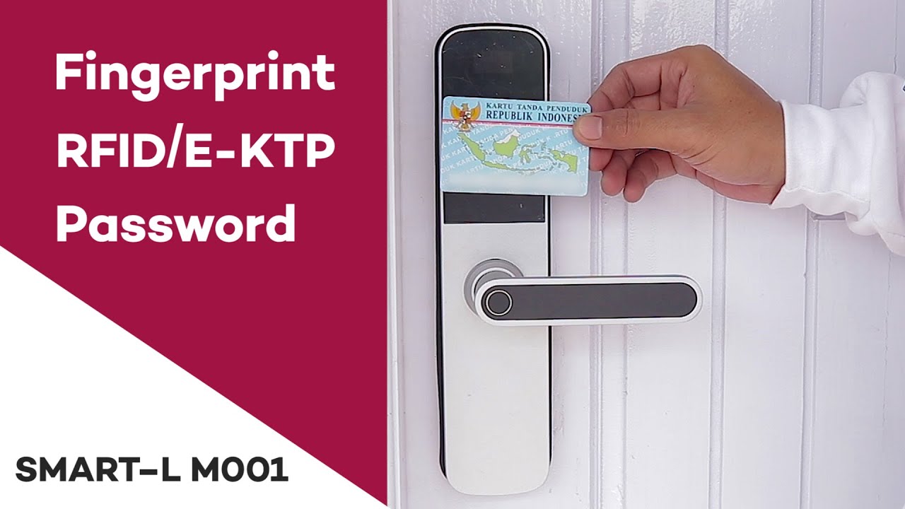 KUNCI PINTU DIGITAL Pakai E-KTP & FINGERPRINT | SMART–L M001 Digital Door Lock