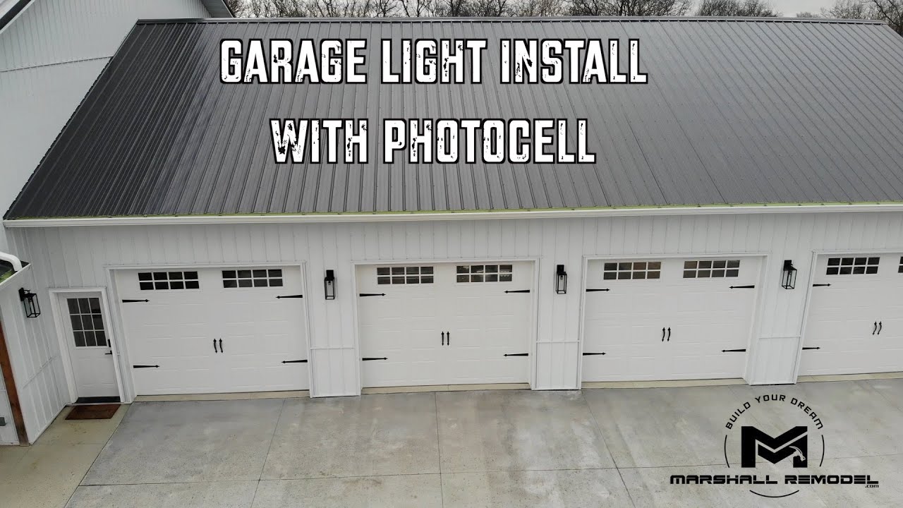 Garage Lights on a Metal Home w/Photocell