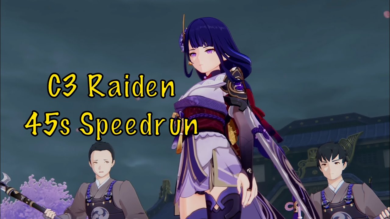 C3 Raiden Shogun 45s 5.0 Top Half Continuous Speedrun | Genshin Impact