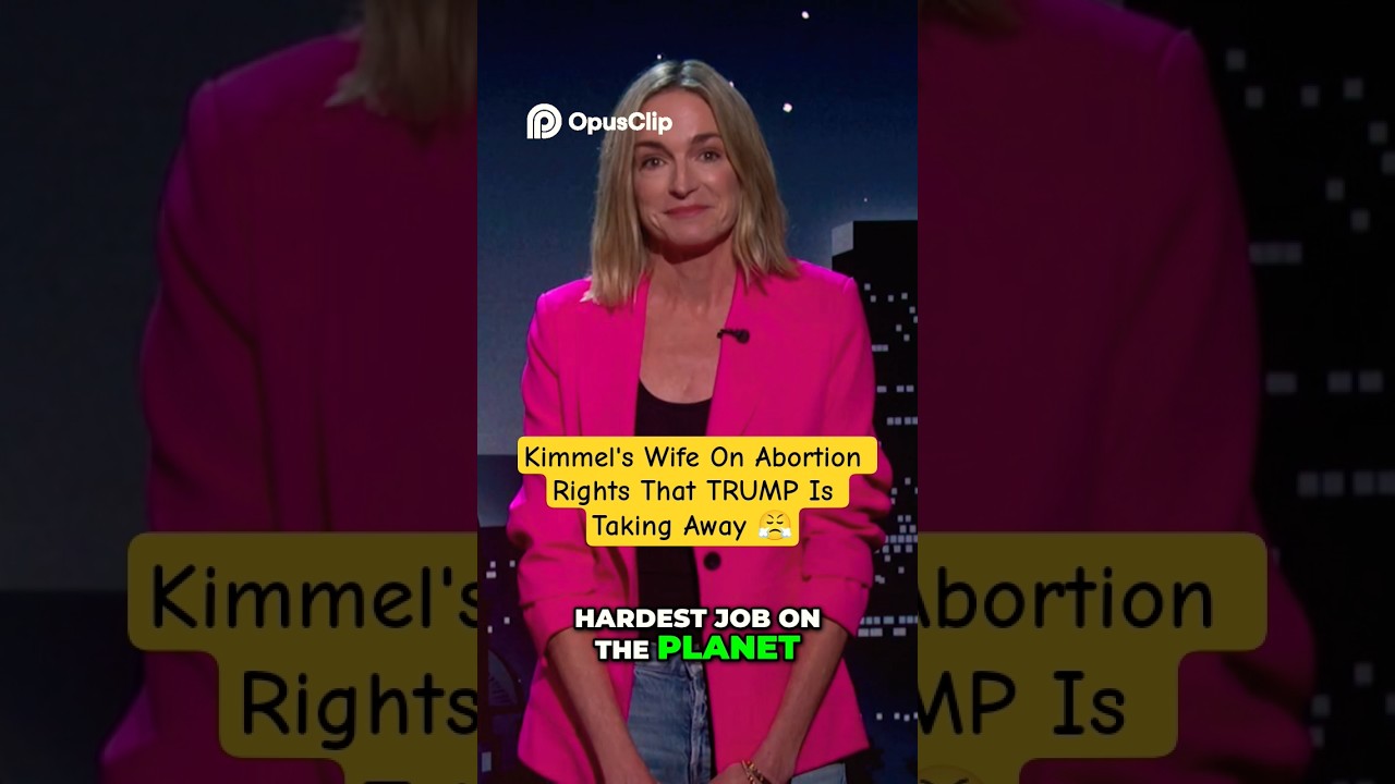 Kimmel's Wife On Abortion Rights That Trump Adm. Is Taking Away #uspolitics #kimmel #abortionlaw#usa