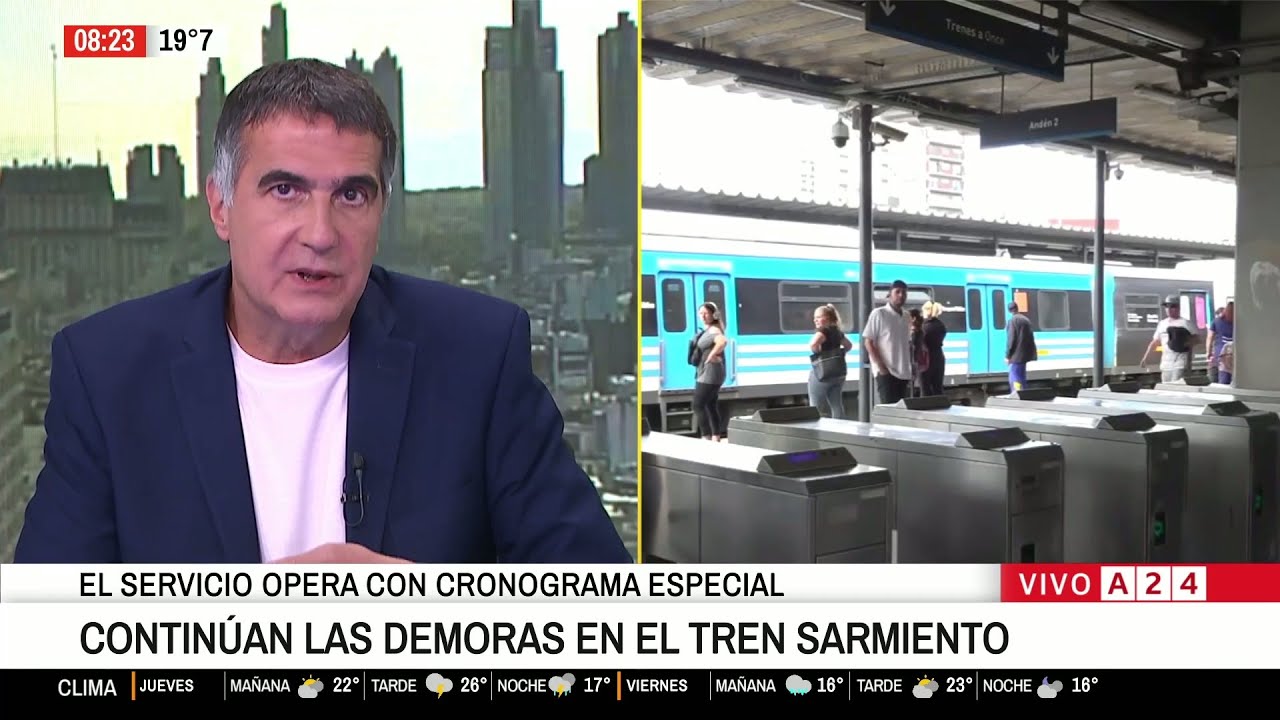 📢 DEMORAS EN EL TREN SARMIENTO: 