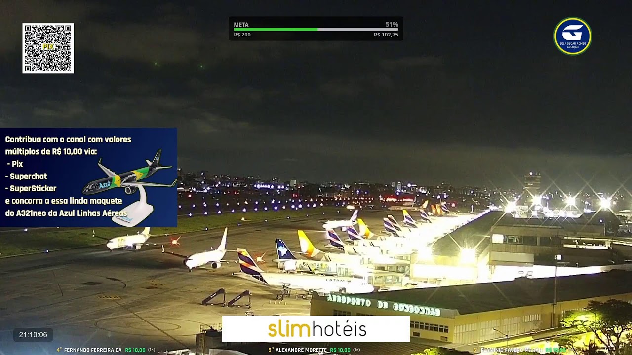 SBSP LIVE #1 - Aeroporto de São Paulo AO VIVO - CGH Airport - 19/02 Noite