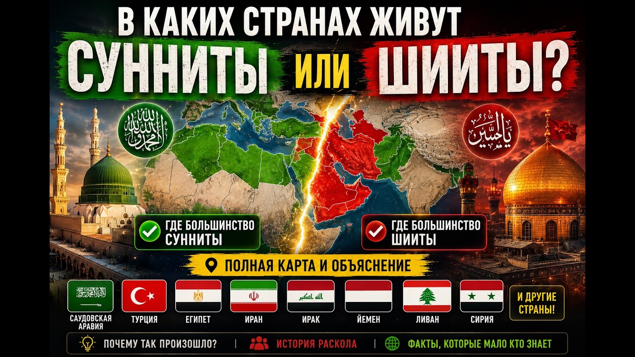 В каких странах живут сунниты, а где большинство &mdash; шииты?