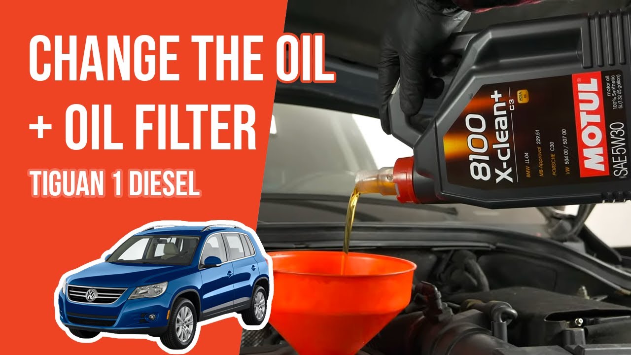 Change the oil and the oil filter Tiguan mk1 2.0 TDI 🛢