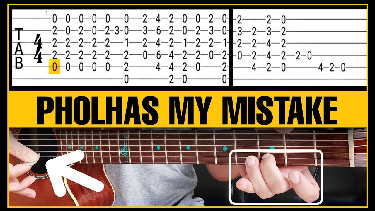 👉(Pholhas - My Mistake) Aprenda Fazer no Violão a Introdução de uma Música Linda!