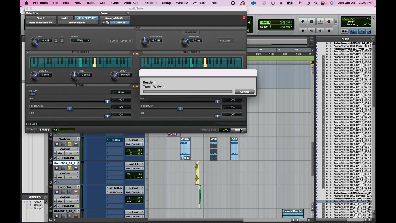 Pro Tools - 3 Ways to Pitch Shift