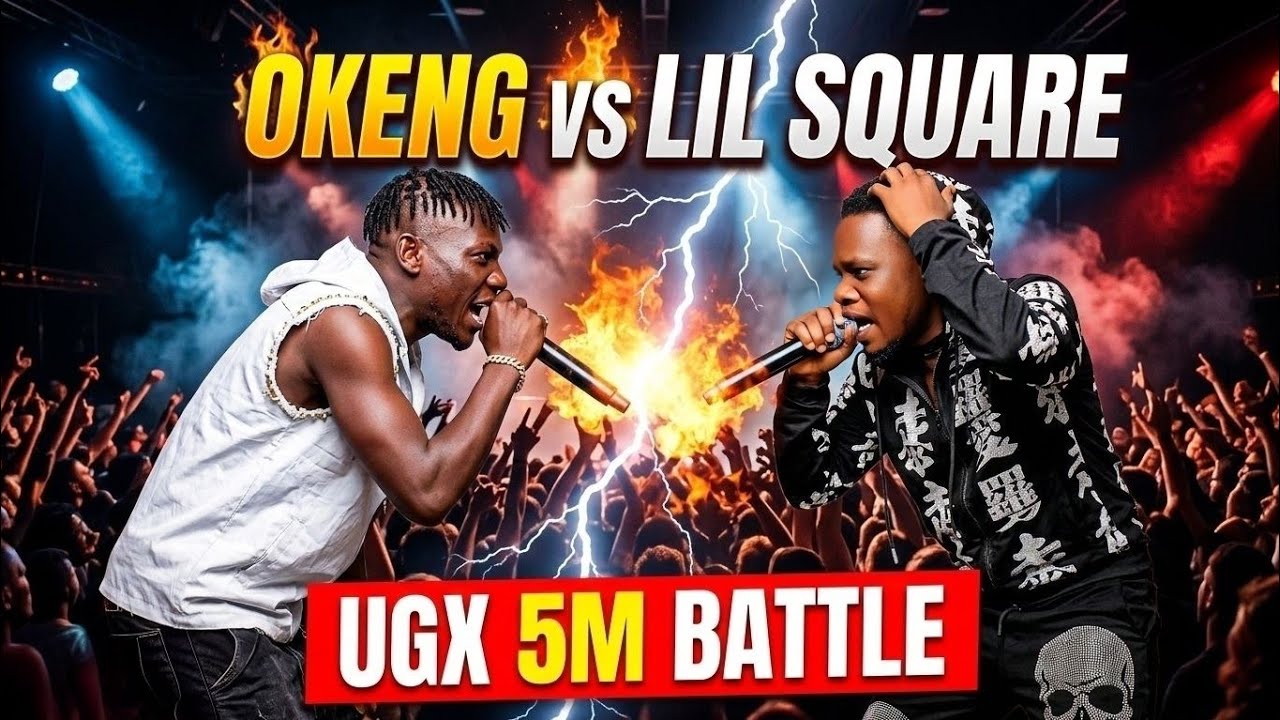 Okeng Born Town vs Lil Square 🔥 UGX 5M Music Battle In Lira City 