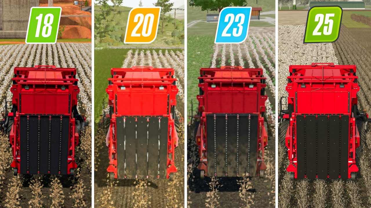 Fs18? VS Fs20 Vs Fs23 Vs Fs25 | Cotton Harvesting | Timelapse