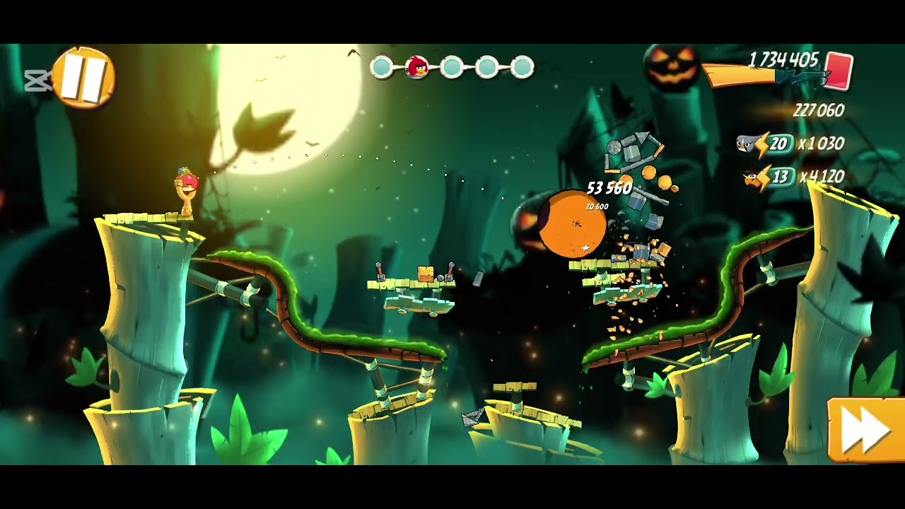 ANGRY BIRDS - STAGE 267 #gaming #playstation 