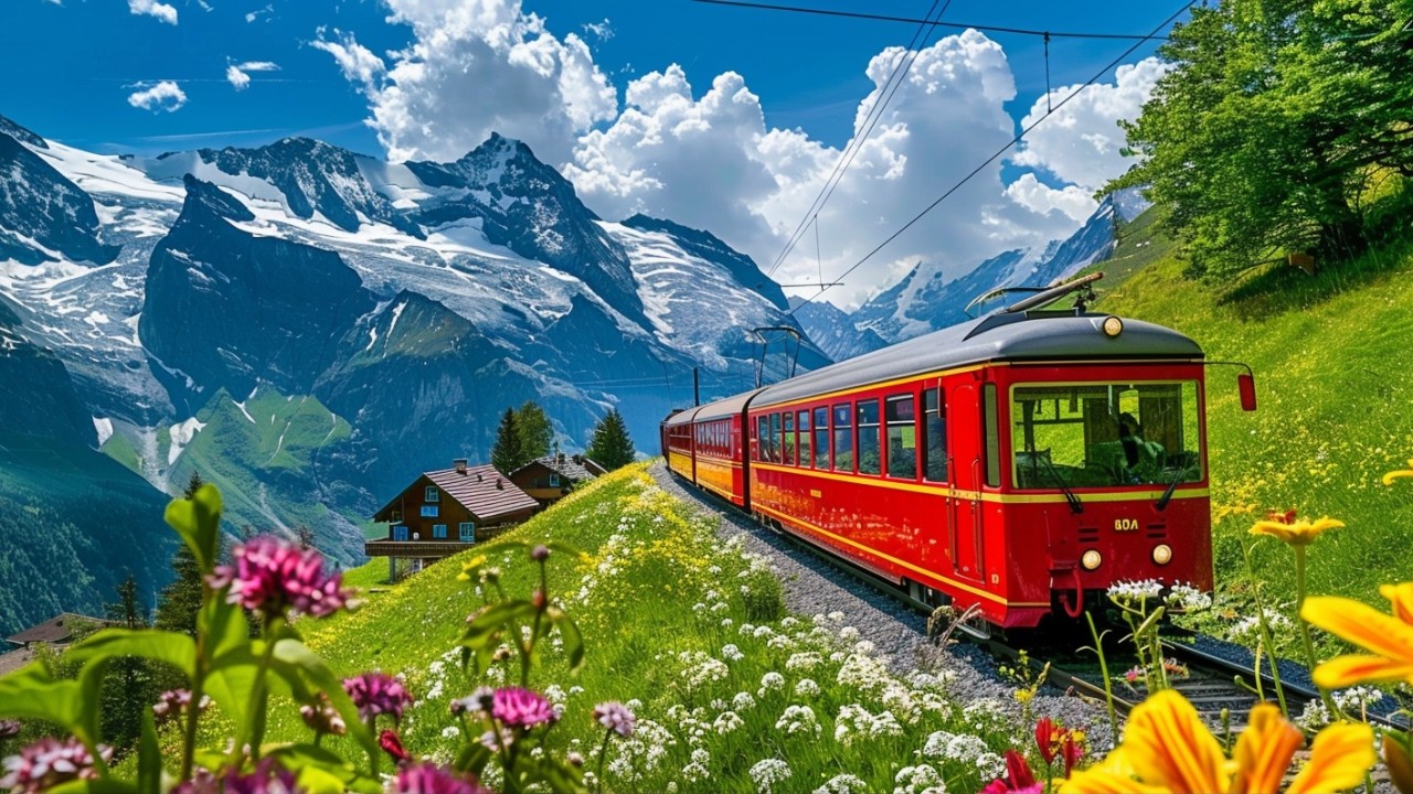 Самая красивая в мире поездка на поезде в Швейцарии – Brienz Rothorn Bahn 🇨🇭