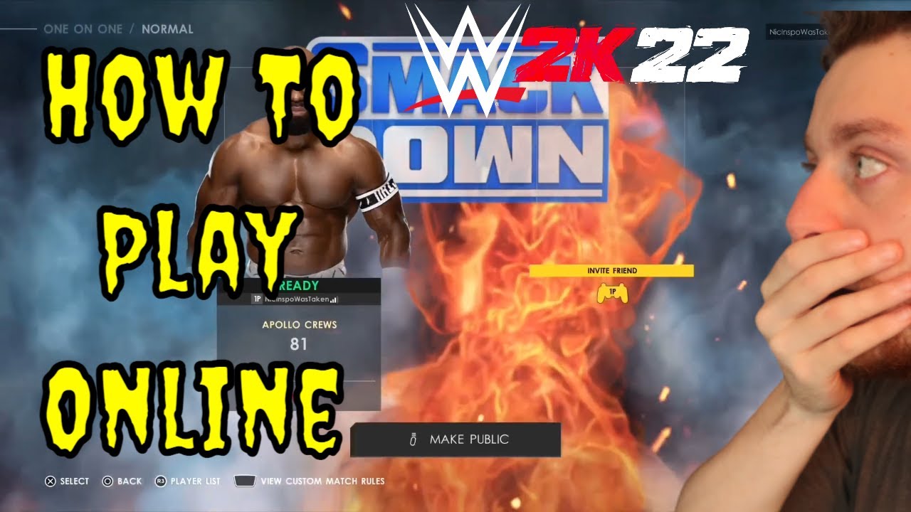 WWE 2K22 - How To Play Online