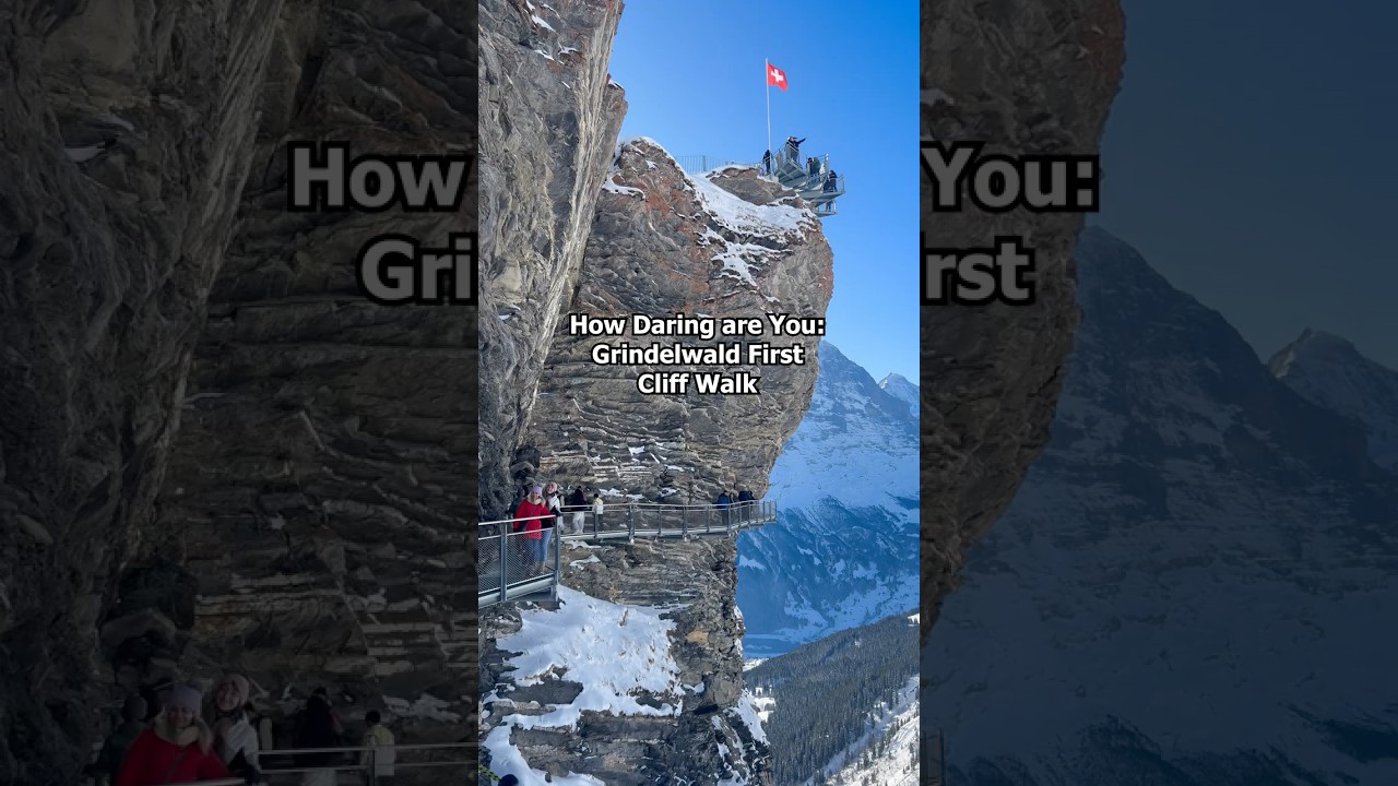 How Daring are You: Grindelwald First Cliff Walk #switzerland #grindelwald