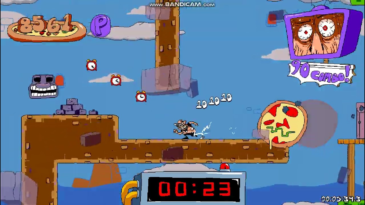 Pizza Tower Eggs Lap mod - Crumbling Tower Of Pizza Lap Final (Hard Mode)
