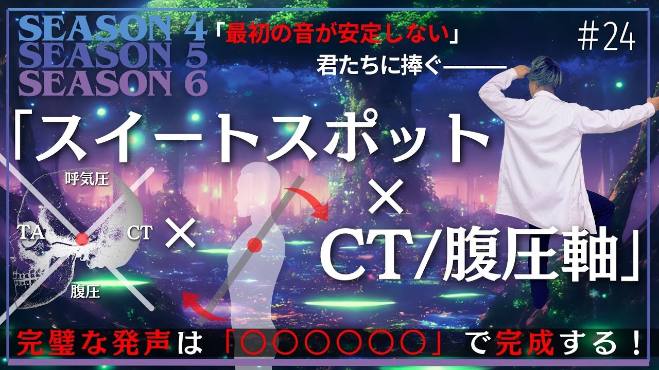 #24 「最初の音」が安定しない君たちに捧ぐ【SS論×CT/腹圧軸】#ボイトレ
