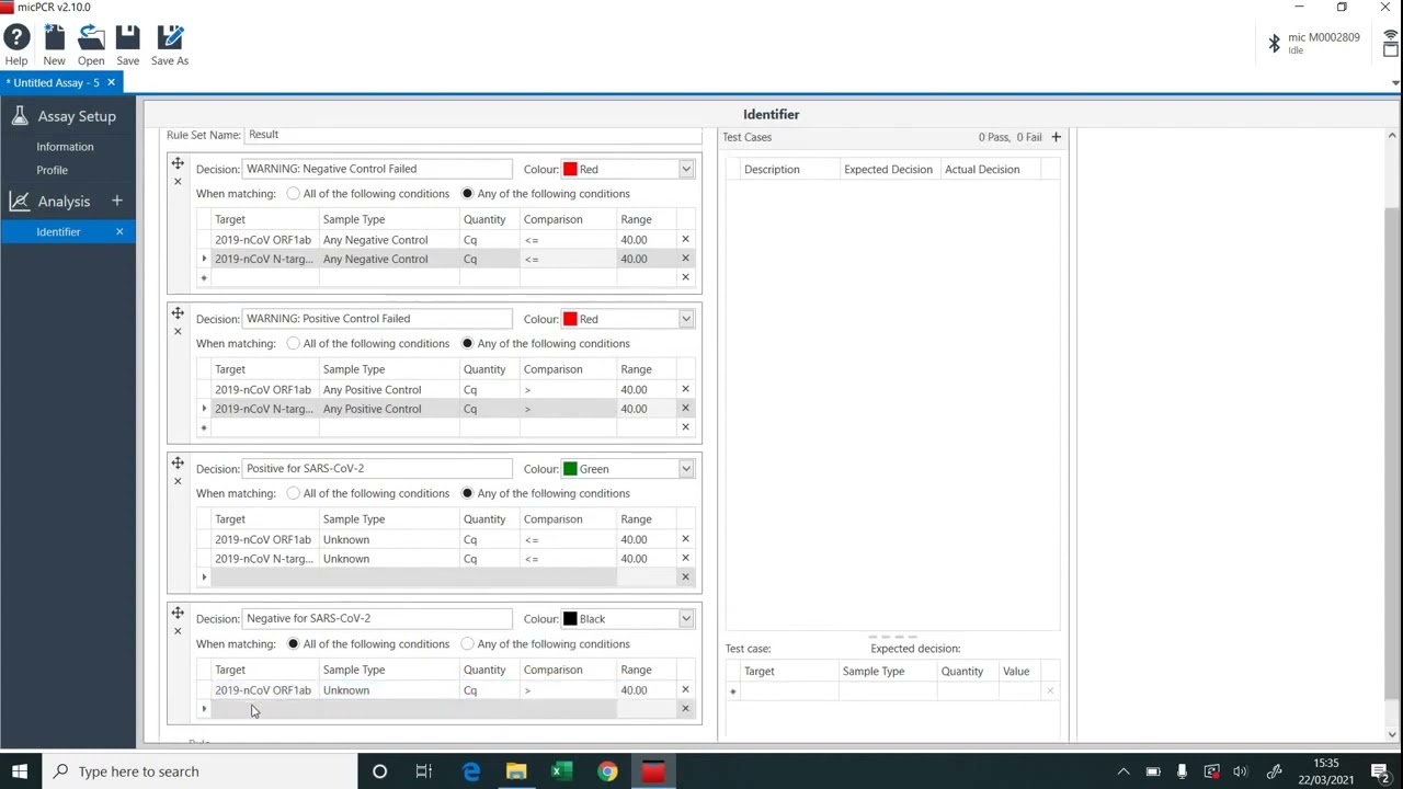 Setting up a COVID 19 qPCR run on the Mic qPCR Machine