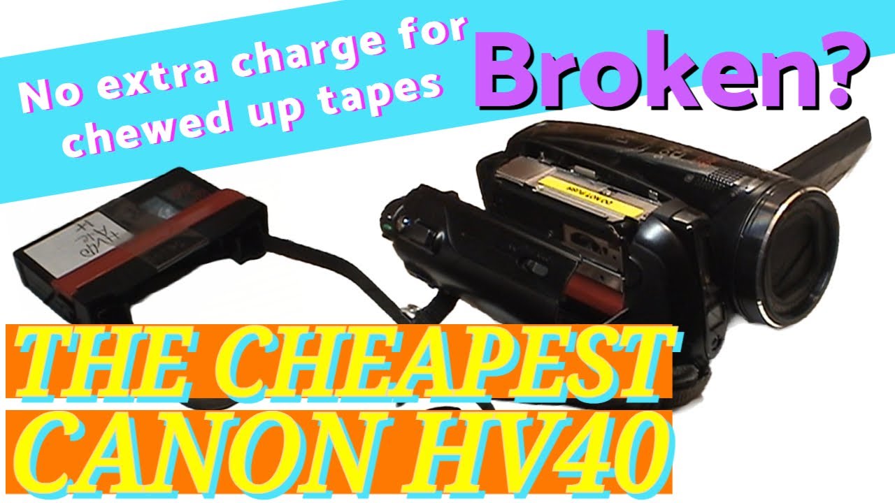 Canon Vixia HV40 HDV Camcorder Misadventure - From Broken to Working to Reviewed