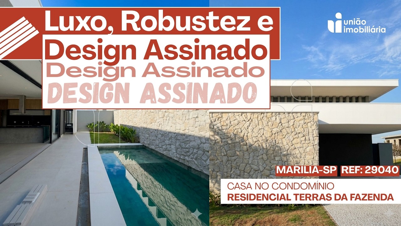 CASA DE R$2.950.000,00 NO CONDOMINIO RESIDENCIAL TERRAS DA FAZENDA - MARÍLIA/SP