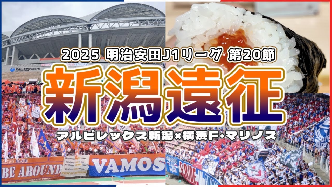 【マリサポ新潟遠征】 涙の６ポイントマッチ 2025 J1第20節 アルビレックス新潟vs 横浜F・マリノス ｜サッカー観戦Vlog