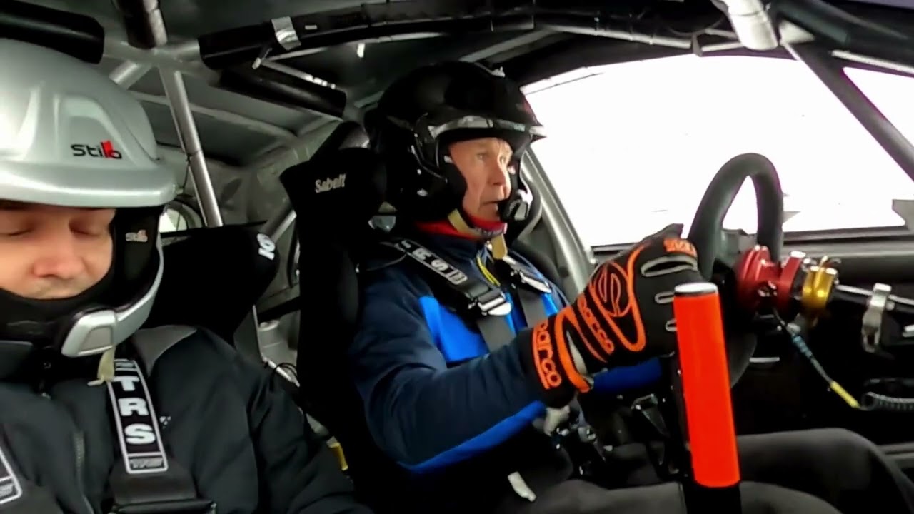 Daniel Asp Hyndai ralli 2 auton kyydissä