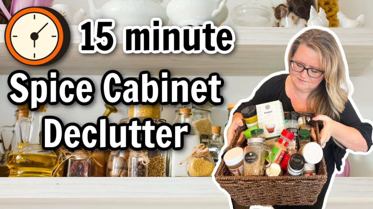 Day 3 -Spice Cabinet | 30 Day Home Declutter | 2023 Declutter Challenge | Mom to Moms
