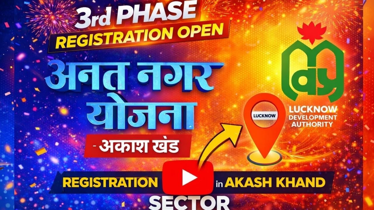 Anant Nagar Yojana Lucknow , General Question & Answers , 3rd phase registration open , Akash khand