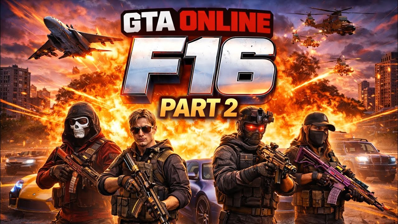 سلسة بعرات فريق اف 16 بكراند اونلاين الجزء الثاني | F16 team throwing in GTA Online series Part 2