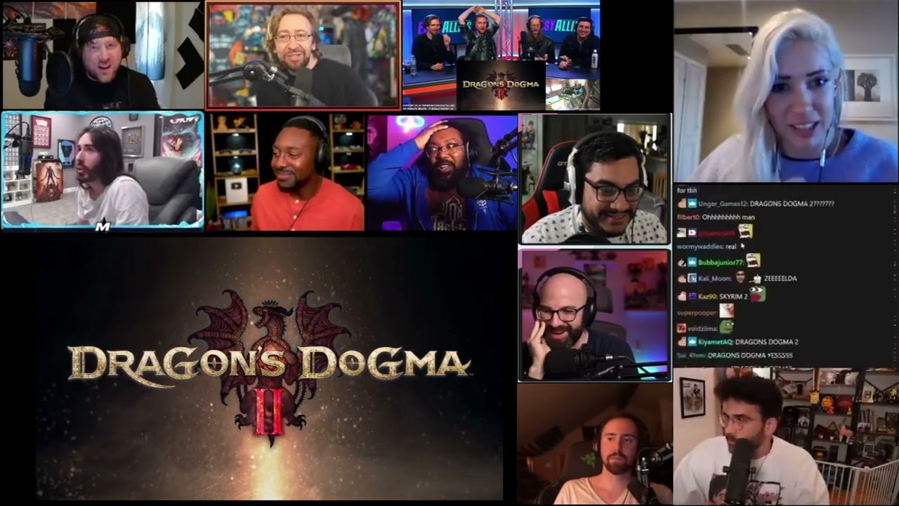 Dragon's Dogma 2 First Trailer Reaction Supercut - MoistCritikal, HasanAbi, Asmongold, & More