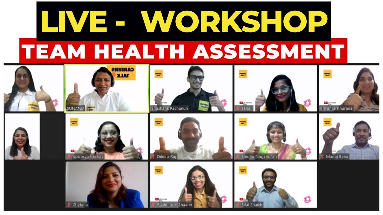 LIVE  Workshop - agile team health check I How to Measure Team Health I Team Health Assessment