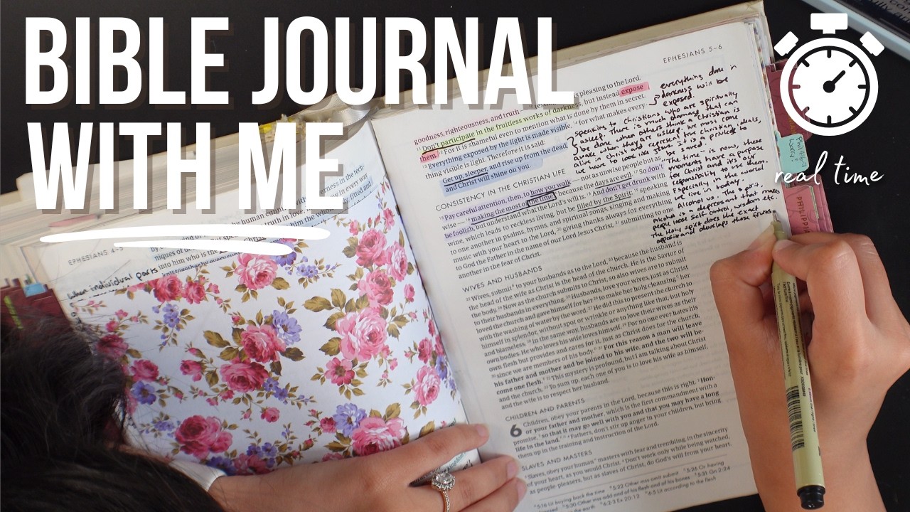 EPHESIANS 5 - Bible Journal with me in REAL TIME