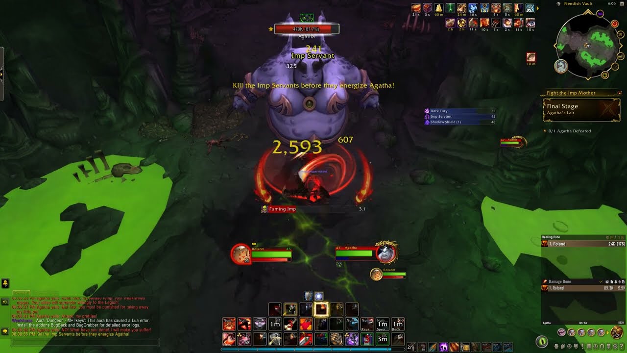 World Of Warcraft Fury Warrior Mage Tower 10.0.5- An Impossible Foe