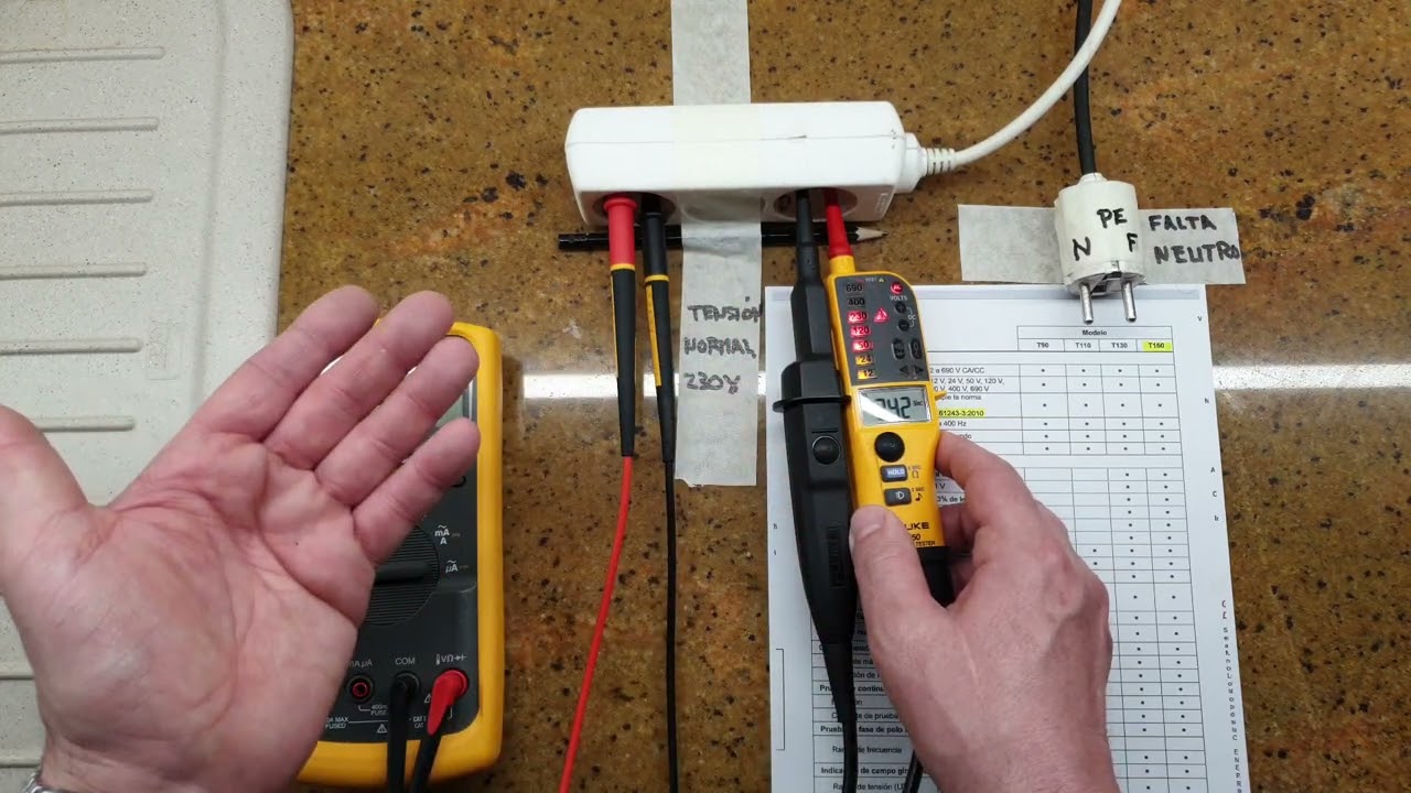 Medir tensión con baja impedancia. Fluke T150 Parte 1