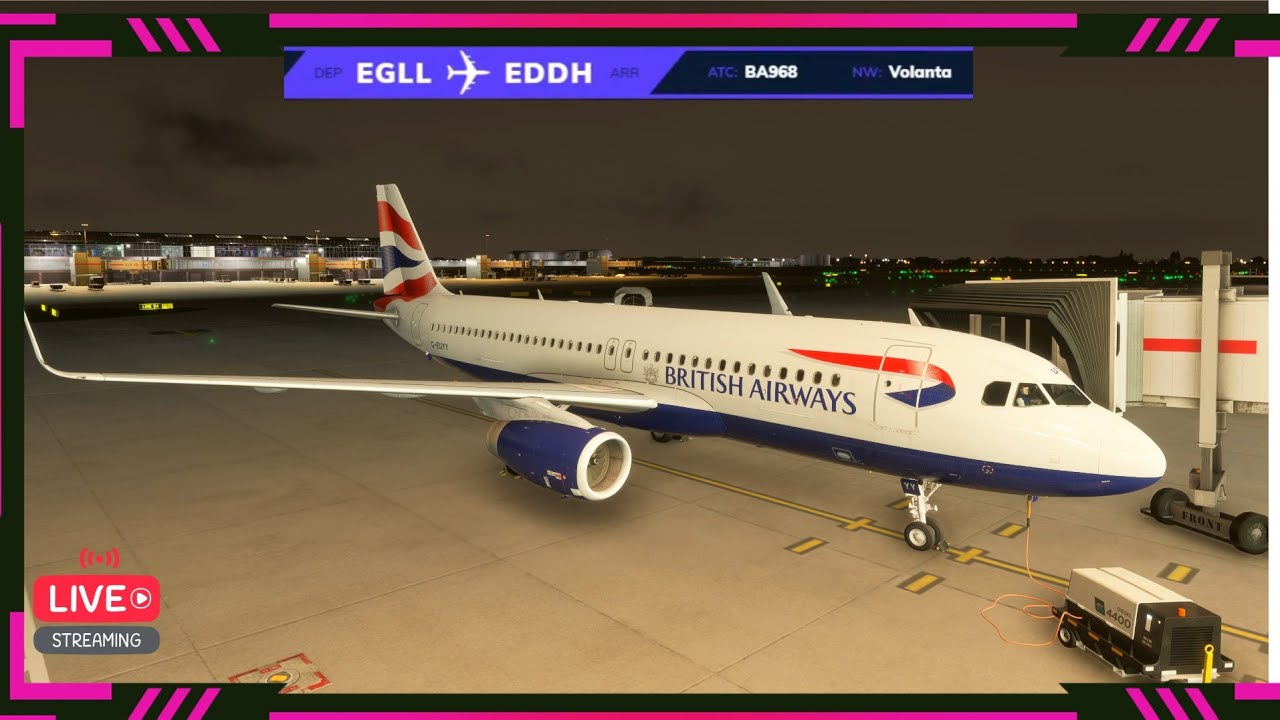 HAMburg Fly in Vatsim Event  !! BA A320 OPS !! EGLL-EDDH!!