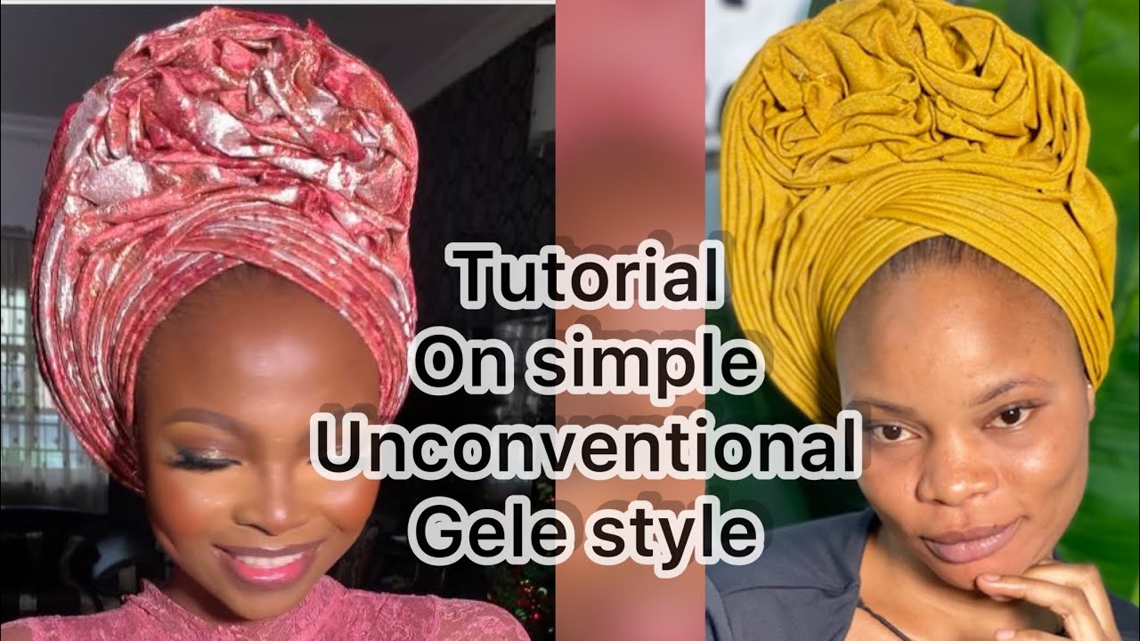 How to tie Simple unconventional style for beginners🥰 #uk #usa  #traditional  #gele  #fashion  #fyp